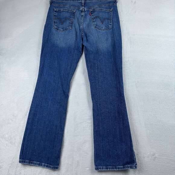 Levi's 515 Jeans Womens Size 8 Short Bootcut Leg Mid Rise Medium Wash Blue - Picture 2 of 11